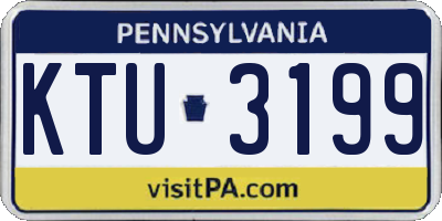 PA license plate KTU3199