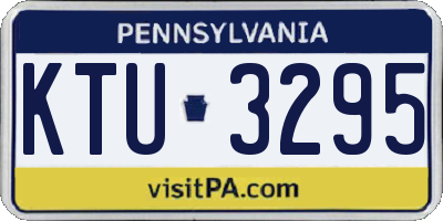PA license plate KTU3295