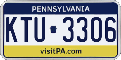 PA license plate KTU3306