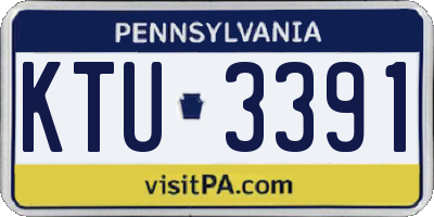 PA license plate KTU3391