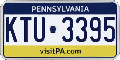 PA license plate KTU3395