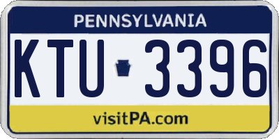 PA license plate KTU3396