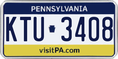 PA license plate KTU3408