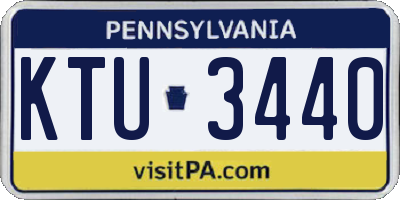 PA license plate KTU3440