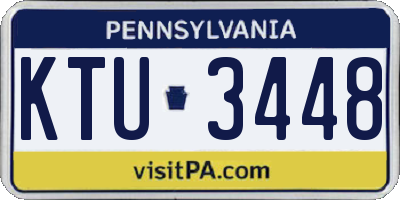 PA license plate KTU3448