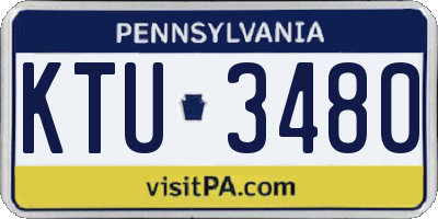 PA license plate KTU3480