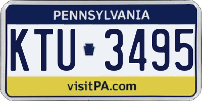 PA license plate KTU3495