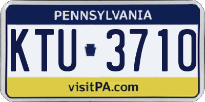PA license plate KTU3710