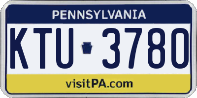 PA license plate KTU3780