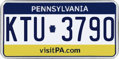PA license plate KTU3790
