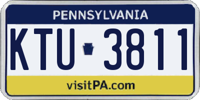 PA license plate KTU3811