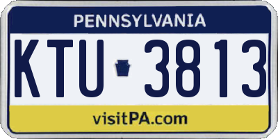 PA license plate KTU3813