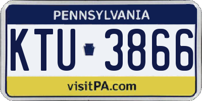 PA license plate KTU3866