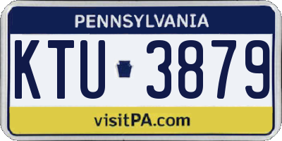 PA license plate KTU3879
