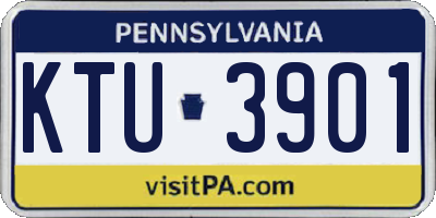 PA license plate KTU3901