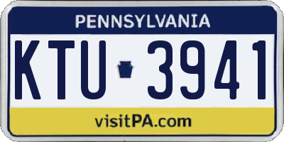 PA license plate KTU3941