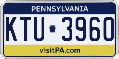 PA license plate KTU3960