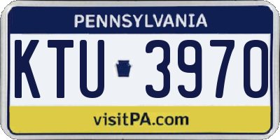 PA license plate KTU3970