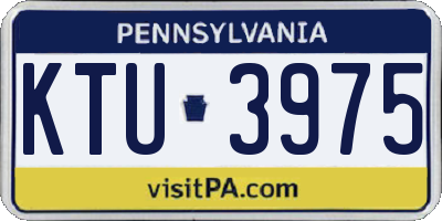 PA license plate KTU3975
