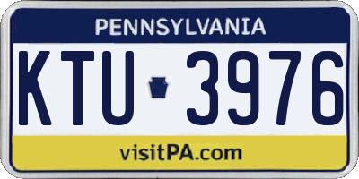 PA license plate KTU3976