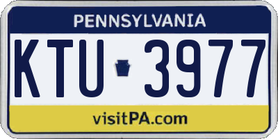 PA license plate KTU3977