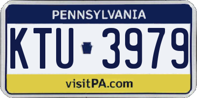 PA license plate KTU3979