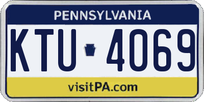 PA license plate KTU4069
