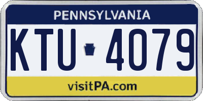 PA license plate KTU4079