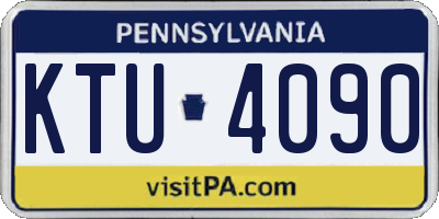 PA license plate KTU4090