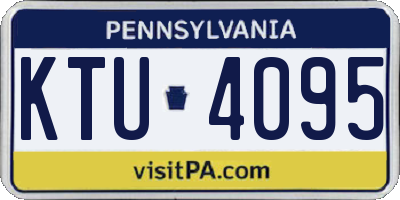 PA license plate KTU4095