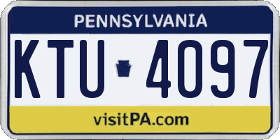 PA license plate KTU4097