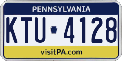 PA license plate KTU4128