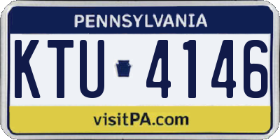 PA license plate KTU4146
