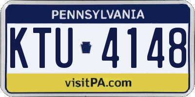 PA license plate KTU4148