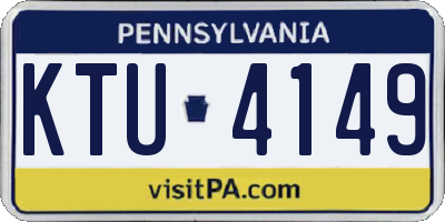 PA license plate KTU4149