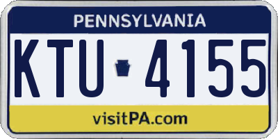 PA license plate KTU4155