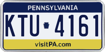 PA license plate KTU4161