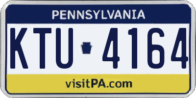 PA license plate KTU4164