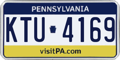 PA license plate KTU4169
