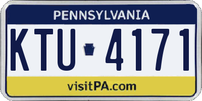 PA license plate KTU4171
