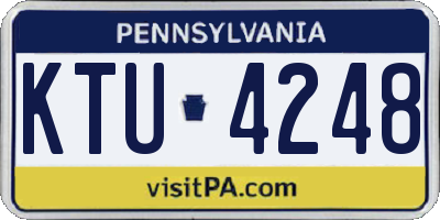 PA license plate KTU4248