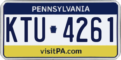 PA license plate KTU4261