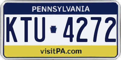 PA license plate KTU4272