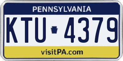 PA license plate KTU4379