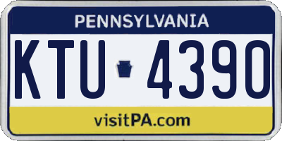 PA license plate KTU4390
