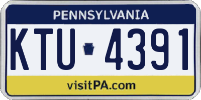 PA license plate KTU4391