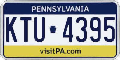 PA license plate KTU4395