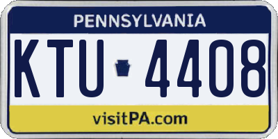 PA license plate KTU4408