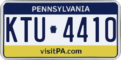 PA license plate KTU4410