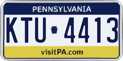 PA license plate KTU4413